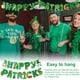 thumbnail image 5 of Yuarrent Decoración St. Patrick's Day Garland Banner Photo Props Banderín Regalos de vacaciones Adornos colgantes para el hogar Árbol de interior y Kits de decoración para fiestas Bandera Yuarrent HA012639-01, 5 of 6
