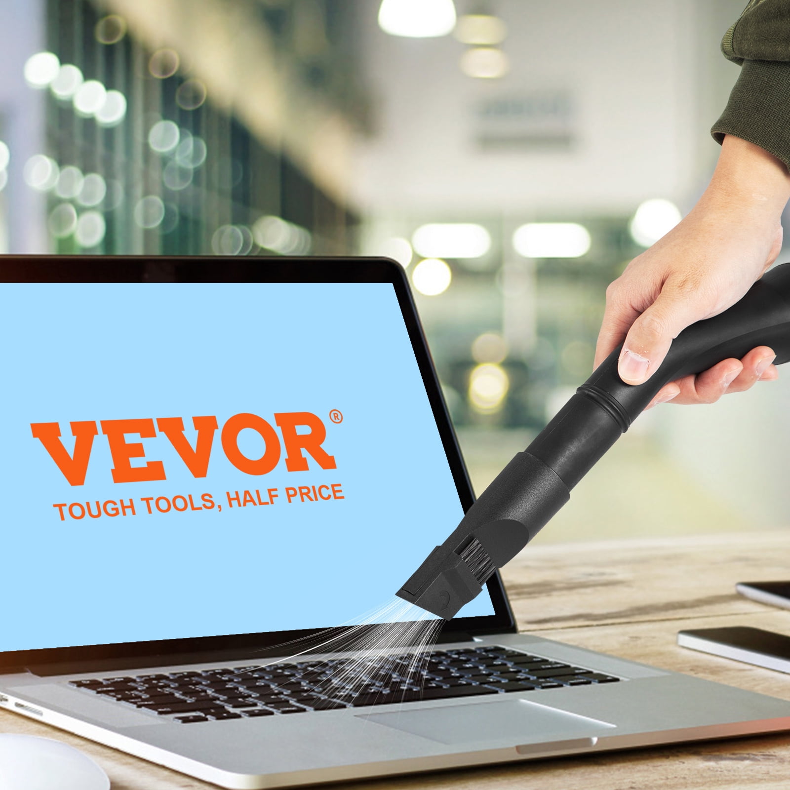 VEVOR Wet Dry Vac, 2.6 Gallon, 2.5 Peak HP, 3 in 1 Portable Shop Vacuum with Blowing Function, Attachments Storage, Perfect for Cleaning Floor, Upholstery, Gap, Car, Black/Yellow, ETL Listed