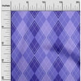 thumbnail image 2 of oneOone Rayon Medium Purple Fabric Check Diy Clothing Quilting Fabric Print Fabric By Yard 56 Inch Wide, 2 of 5