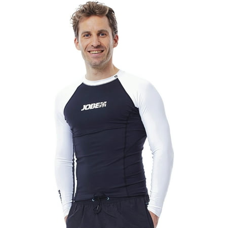 Jobe Four Way Stretch Men's Black & White Long Sleeve Rashguard