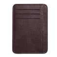 thumbnail image 1 of Retro Women Men PU Litchee Pattern Solid Color Card Case Mini Purse (Black), 1 of 9