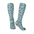 thumbnail image 4 of Fotbe Turtle print Women's Men's Novelty Crew Socks Cotton Socks Knee High Socks for Walking,Running,Nurses,Pregnancy, 4 of 9