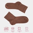 thumbnail image 6 of Cosyfeel® Women Loose Diabetic Socks | 4-Pair Neuropathy Ankle Socks for Ladies | Super Soft Eco-Friendly Thin Bamboo Material | Durable with Seamless Toe and Non-Binding Top | 4 Seasons, 6 of 7
