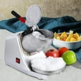 thumbnail image 6 of 300W Electric Ice Shaver Machine Shaved Ice Snow Cone Maker Ice Crusher Stainless Steel Blade 143 lbs New, Silver, 6 of 9