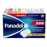 PANADOL 500 mg Extra Strength Caplets Pain Reliever 24 Count