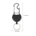 thumbnail image 3 of Retractable Keychain 2 Pcs Outdoor Keychains Utility Fob Lanyard for Keys ID Badge Clips Alloy, 3 of 6