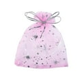 thumbnail image 2 of PENGXIANG 50PCS Christmas Drawstring Gift Bags Transparent  Stocking Bags for Candy Cookie Chocolate  White, 2 of 8