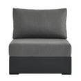 thumbnail image 5 of Modway Tahoe Outdoor Patio Powder-Coated Aluminum Modular Armless Chair in Gray Charcoal, 5 of 9