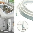 thumbnail image 1 of Water Stopper Shower Barrier Silicone Bathroom Kitchen Floor Retaining Strip, 1 of 5
