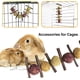thumbnail image 2 of ZHAOCHENG Barley Ears Juguetes para masticar con bolas y palos naturales para conejos, hámster, loros, chinchillas, cobayas y jerbos, hechos de hierba y rosa (A), 2 of 5