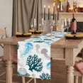 thumbnail image 2 of Table Runners 72 Inches Long Dress Scarves, Jellyfish Coral Coastal Farmhouse Kitchen/Dining Table Runner, Coffee Tablerunners, Nautical Summer Beach Ocean Sea 18x72 Inch, 2 of 9