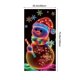 thumbnail image 3 of Cubierta de puerta navideña fluorescente con estampado de Papá Noel y árbol | Pancarta navideña luminosa para decoración de interiores y exteriores | Decoración de puerta de poliéster de 90 x 180 cm, 3 of 5