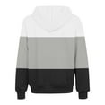 thumbnail image 5 of Weiqiqre Womens Sweatshirt Color Block Hooded Basic Zip-Up Long Sleeve Top with Pockets Plus Size, 5 of 5