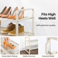 Expandable Metal Shoe Rack for Closet, Entryway & Garage, 2-Tier ...