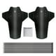 thumbnail image 5 of Eigraketly Guardabarros de plástico para bicicleta de montaña, 2 uds., patrón de fibra de carbono, guardabarros para bicicleta de carretera, Dirtboard, Sin estándar 2piezas Eigraketly  CBP041748, 5 of 6