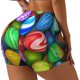 thumbnail image 1 of Fotbe Colorful Easter Eggs1 Shorts Sin Costuras – Shorts Deportivos de Cintura Alta para Mujer, Elásticos para Gimnasio, Yoga, Running o Ciclismo-XX-Large, 1 of 8