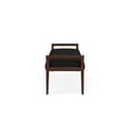 thumbnail image 2 of Pemberly Row Waiting Reception 3 Seat Bench Wood Frame in Black, 2 of 5