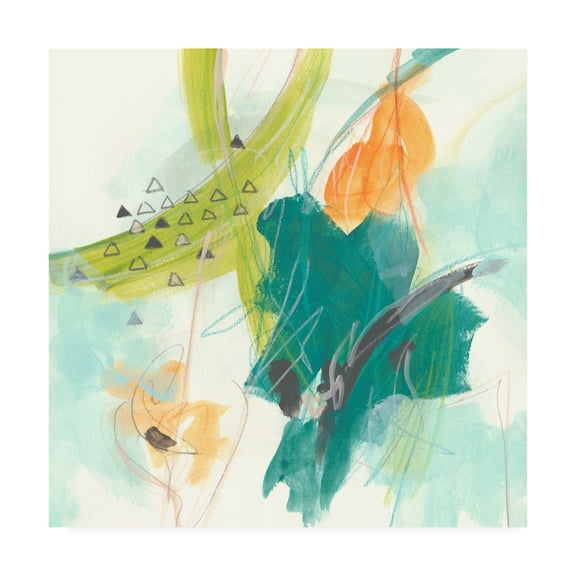 Trademark Fine Art 'Skipping Stones I' Canvas Art by June Erica Vess