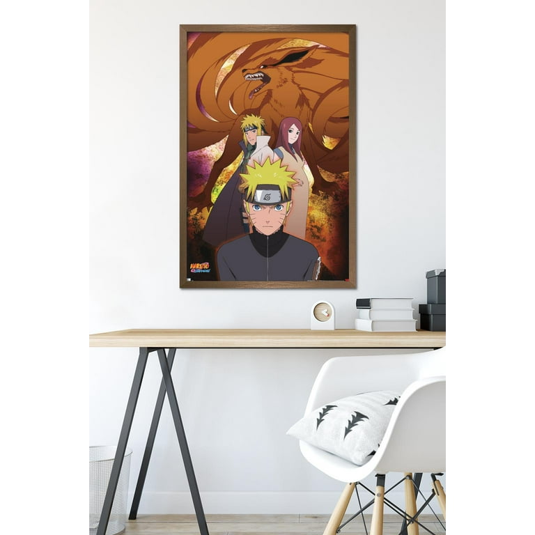 Naruto Shippuden - Nine-Tails Group Wall Poster, 22.375 x 34 Framed