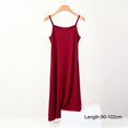 thumbnail image 1 of Jupon Sans Couture en Soie Glacée pour Femmes Été Grande Taille Sans Manches Combinaison Intérieure Modal, 1 of 5