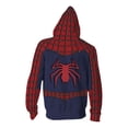thumbnail image 4 of Spider Hero Hoodie Jacket, Superhero Zip Up Hoodie, Graphic Hooded Sweatshirt, Unisex Cosplay Jacket for Halloween Party, Costume Events & Streetwear, 4 of 5