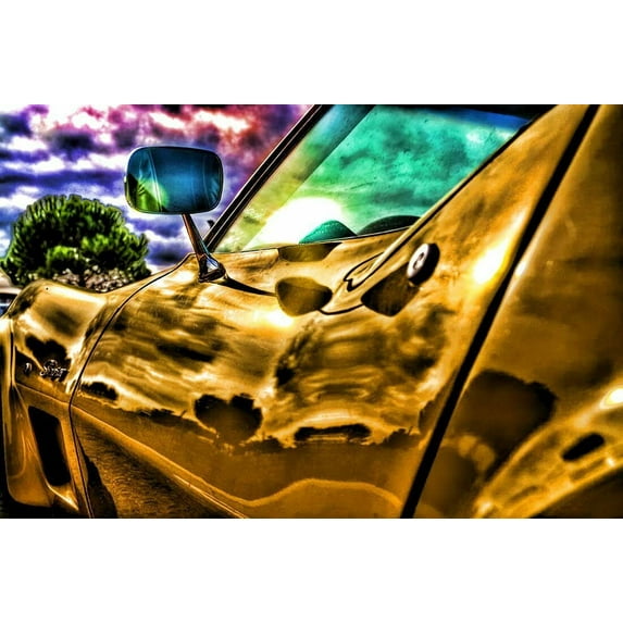 Corvette Stingray- CANVAS OR FINE PRINT WALL ART