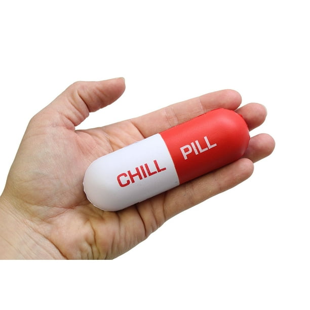 1 "Take a Chill Pill" Stress Ball Toy Office, Pharmacist, Doctor