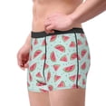 thumbnail image 2 of Disketp Watermelon Men's Boxer Briefs,Soft and Breathable Cotton Underwear with ComfortFlex Waistband, 2 of 7