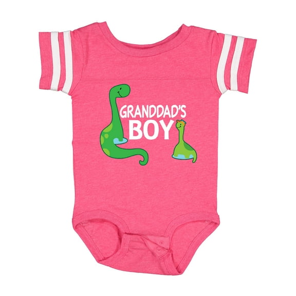 Inktastic Granddad's Boy Grandson Dinosaur Boys Baby Bodysuit