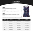 thumbnail image 5 of KLL Multicolor Bowling Print Womens Tank Top Sleeveless Workout Tops Athletic Running Shirts Yoga Gym Clothes-XX-Large, 5 of 7