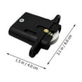 thumbnail image 2 of Houderco 4Ud Accesorios De Para Mueble Color Negro Durables Para Puertas Correderas Y Gabinetes, 2 of 8