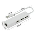 thumbnail image 4 of USB 3.1 Type-C to USB 3.0 3 Ports Hub Highspeed Ethernet Internet Adapter C, 4 of 6