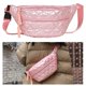 thumbnail image 4 of Bolso Bandolera Acolchado para Parejas Bolso Cruzado A La Con Múltiples Bolsillos (rosa), 4 of 9
