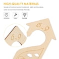 thumbnail image 4 of Raindrops 6Pcs Clothing Size Dividers Beige Wooden Closet Divider for Fast Clothes Sorting, 4 of 5