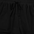thumbnail image 5 of CYRBOKO Girls Athletic Shorts, Drawstring Summer Loose Elastic Waist Shorts with Pockets Black Size 10-11 T, 5 of 9