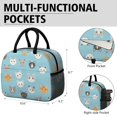 thumbnail image 5 of Multicolor Cat Head Blue Pattern Insulated Leakproof Lunch Box for Work, Lunch Bag for Women Men, Loncheras Para Mujer for Beach Travel Picnic Camping, 5 of 5