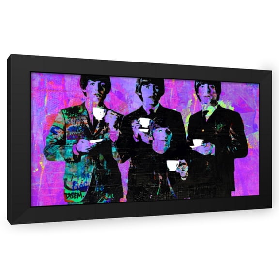 Stephen Chambers 24x15 Black Modern Wood Framed Wall Art Titled - Teatime