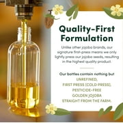 HobaCare Jojoba Oil 32oz, 100% Pure | Natural Cold Pressed Unrefined Multi-Purpose Oil for Hair, Face and Body
