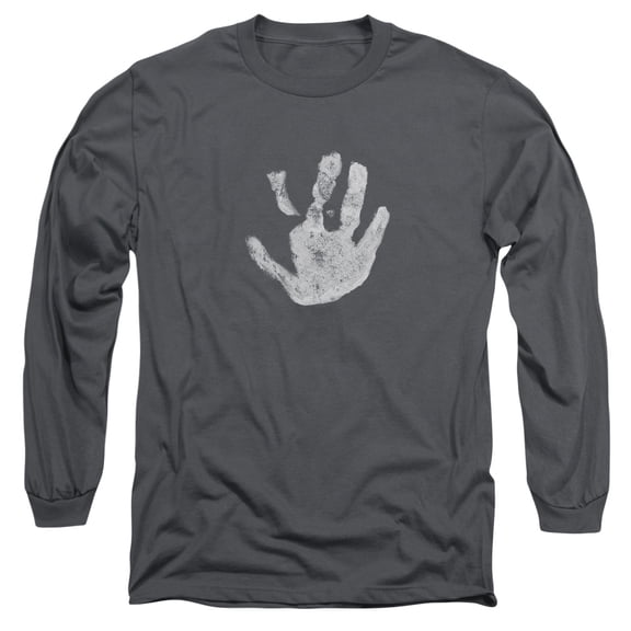 Lord of the Rings White Hand  Long Sleeve Adult 18/1 T-Shirt Charcoal