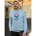 thumbnail image 2 of Independence Day Eagle Sweatshirt Men -Image by Shutterstock, Male x-Large, 2 of 4
