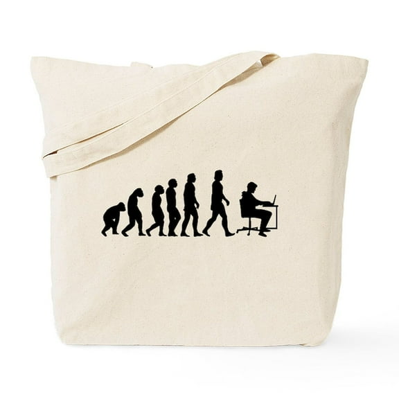 CafePress - Office Evolution Tote Bag - Unisex Canvas Tote Bag, Beige, 1-Piece
