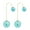Sky Blue, variant on Anvazise Earrings U-Shaped Double Sided Faux Pearl Gold Plated Ear Dangle Jewelry for Women Burgundy