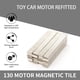 thumbnail image 1 of Azulejos De Motor Imán de motor 4WD Baldosas magnéticas NdFeB galvanizadas para motor tipo 130 (6 piezas 2 mm), 1 of 8