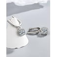 thumbnail image 4 of Arracadas Xtellar Aretes De Joyeria Fina Plata 925 Para Mujer Moissanitae sin perforacion arete largos de moda colgantes Plateado, 4 of 5
