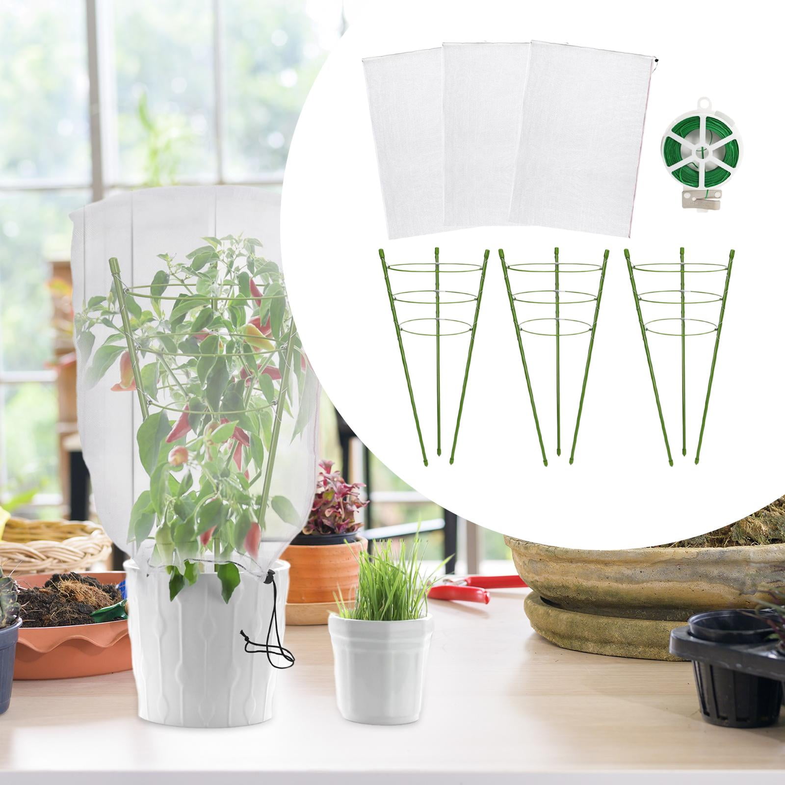 Gazechimp Tomato Cages for Garden Plant Support Stake for Cherry Flowers Balcony