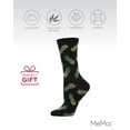thumbnail image 6 of MeMoi Pineapple Sunglasses Bamboo Blend Crew Socks - Womens - Female, One Size, Black, 6 of 7