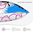 thumbnail image 6 of LNWH Game Controller Painted Throw Pillow Covers, Square Soft Linen Decorative Pillow Cases, 18"x18", 6 of 8