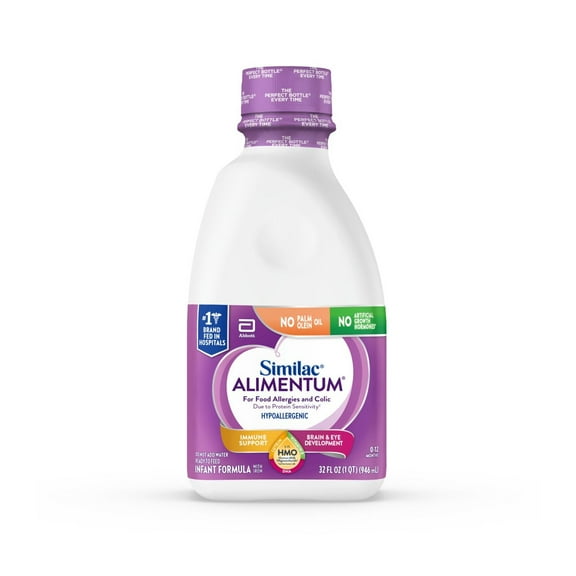 Similac Alimentum With 2'-FL HMO, Ready-to-Feed Baby Formula, 32-fl-oz Bottle