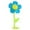 Blue, variant on Stuffed Artificial Flower, Oimcto Plush Sunflower Bouquet with Bendable Stem, Soft Stuffed Flower Home Decoration for Wedding, Birthday and Gift, Machine Washable, Pink