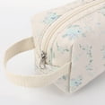 thumbnail image 3 of Lindo Corazón Femenino Acolchado Algodón Gatito Azul Marino Floral Mano Cosméticos Almacenamiento Muñeca (estilo 3) Rosa Azul Retro, 3 of 9